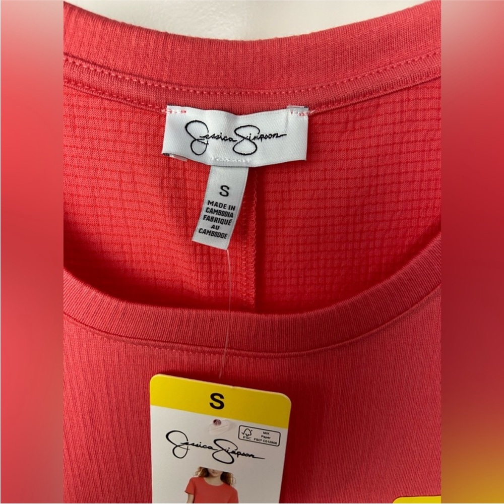 Jessica Simpson NWT Coral Short Sleeve Dress Size Small Great Material - Picture 9 of 13